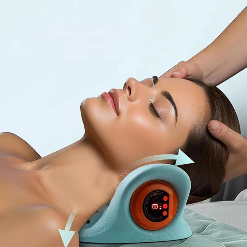 Coussin Masseur Nuque, Dos & Épaules — Pression Digitale Électrique