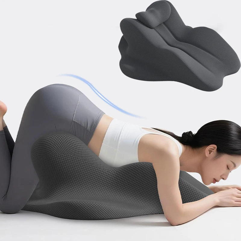 Oreiller de Lecture en Mousse à Mémoire de Forme pour Lit - Oreiller Ergonomique Adulte, Soutien Menton et Dos