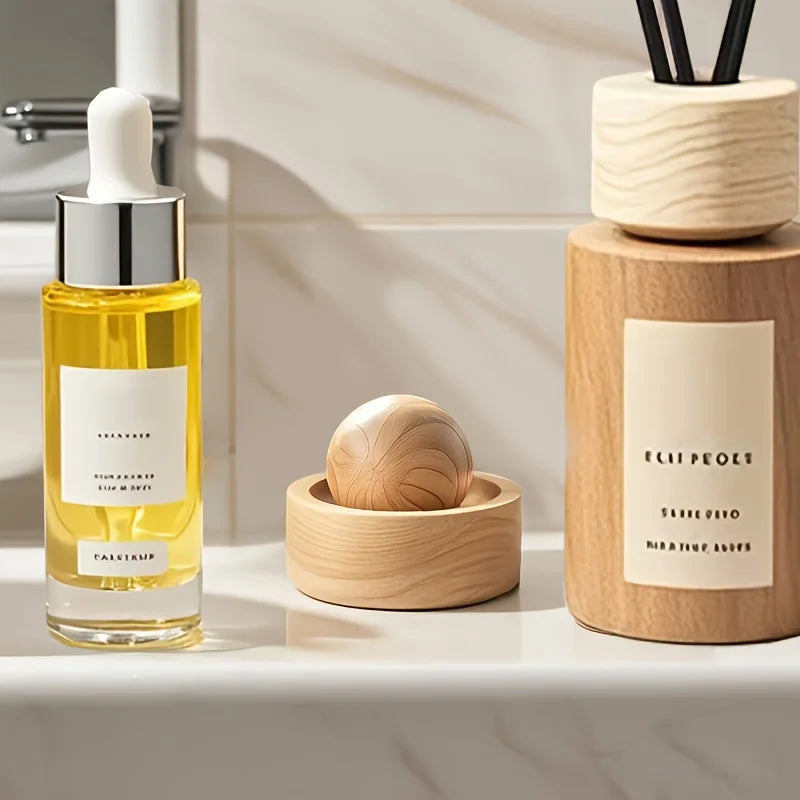 Mini Diffuseur d'Huiles Essentielles en Bois – Parfum Naturel pour Maison & Voiture