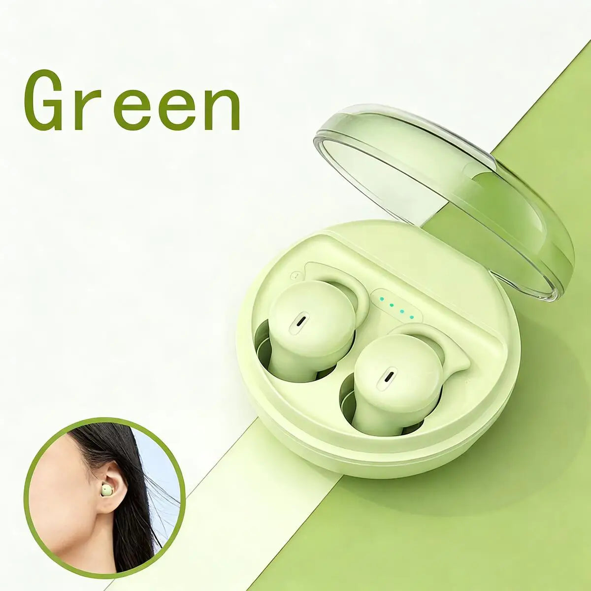 Écouteurs Intra-Auriculaires Bluetooth 5.3 Q26 - Mini Invisibles, Réduction de Bruit ENC, Confort Ergonomique pour Musique, Sieste et Sommeil sur le Côté