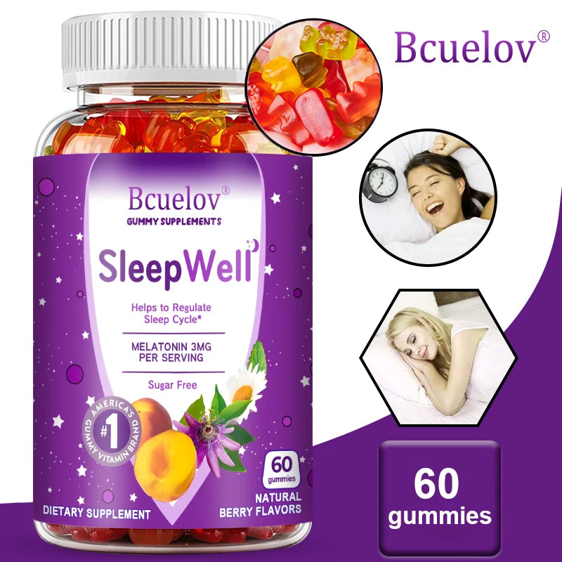 Gummies Mélatonine 3mg — Endormissement Naturel & Sommeil Réparateur