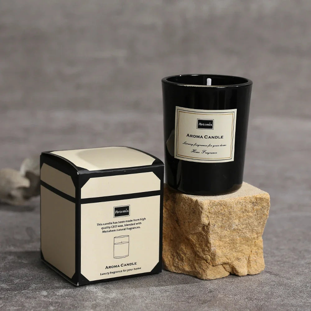 Bougies Parfumées en Cire de Soja – Ambiance Romantique & Fraîcheur Longue Durée