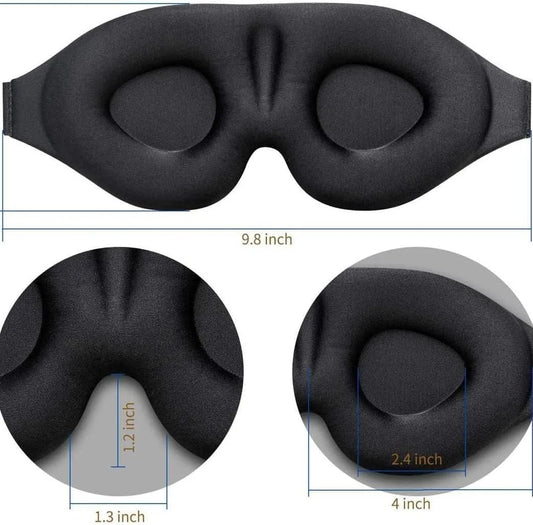 Masque de Sommeil 3D pour Dormeur Latéral – Occultation Totale