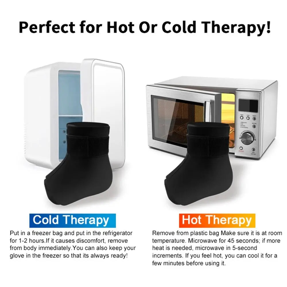 Compresse de Gel Réutilisable pour Cheville & Pied – Soulagement Arthrite & Douleurs