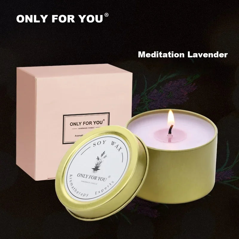Bougie Parfumée en Verre Transparent — Cadeau Romantique & Mariage