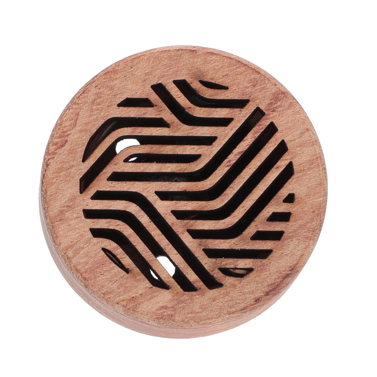 Diffuseur d'Arôme pour Voiture en Bois Sculpté – Parfum Naturel & Clip Aération
