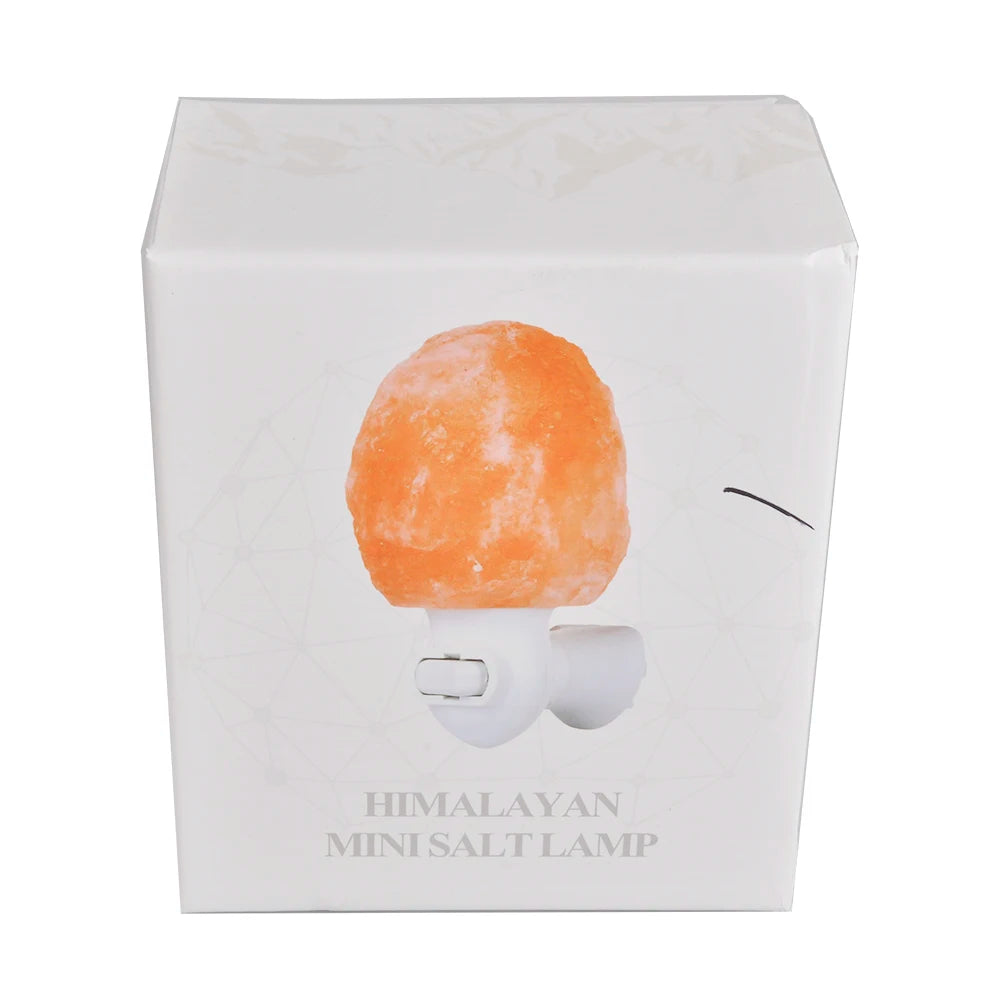 Lampe de Sel de l'Himalaya Murale — Cristal Sculpté, Purification d'Air