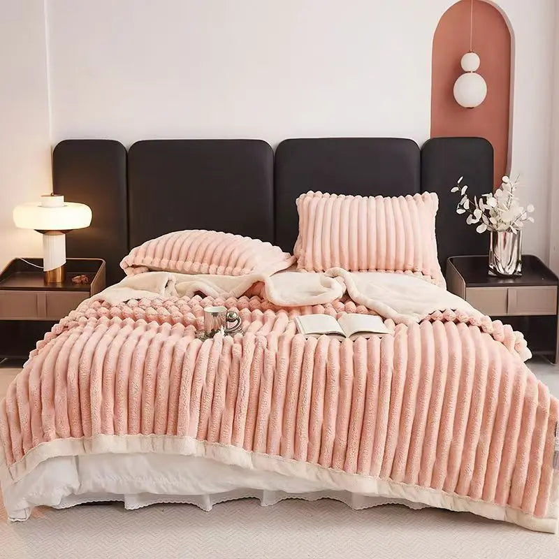 Couverture Lestée Polaire Sherpa 3,6kg — Cocooning & Sommeil Profond