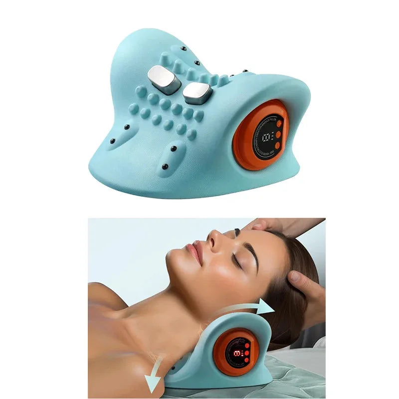 Coussin Masseur Nuque, Dos & Épaules — Pression Digitale Électrique