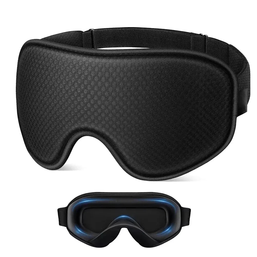 Masque de Nuit 3D Occultant — Douceur & Maintien Ajustable