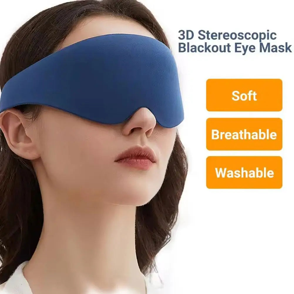 Masque de Sommeil Anti-Insomnie — Occultation 3D, Sangle Ajustable