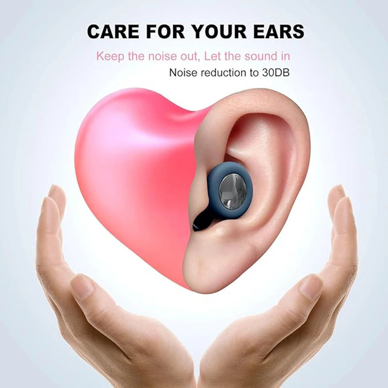 Bouchons d'Oreilles en Silicone – Réduction du Bruit pour Sommeil Paisible