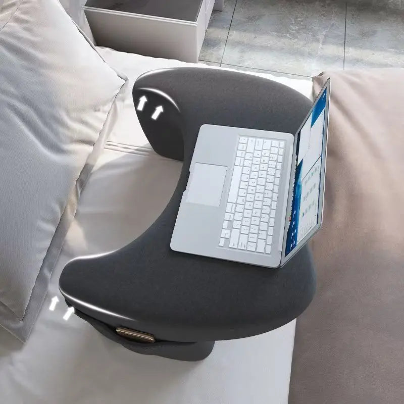 Oreiller en Mousse à Mémoire de Forme pour Lit, Lecture, Jeux Vidéo et Bureau - Soutien Ergonomique, Portable, Hauteur Réglable, Anti-Ronflement