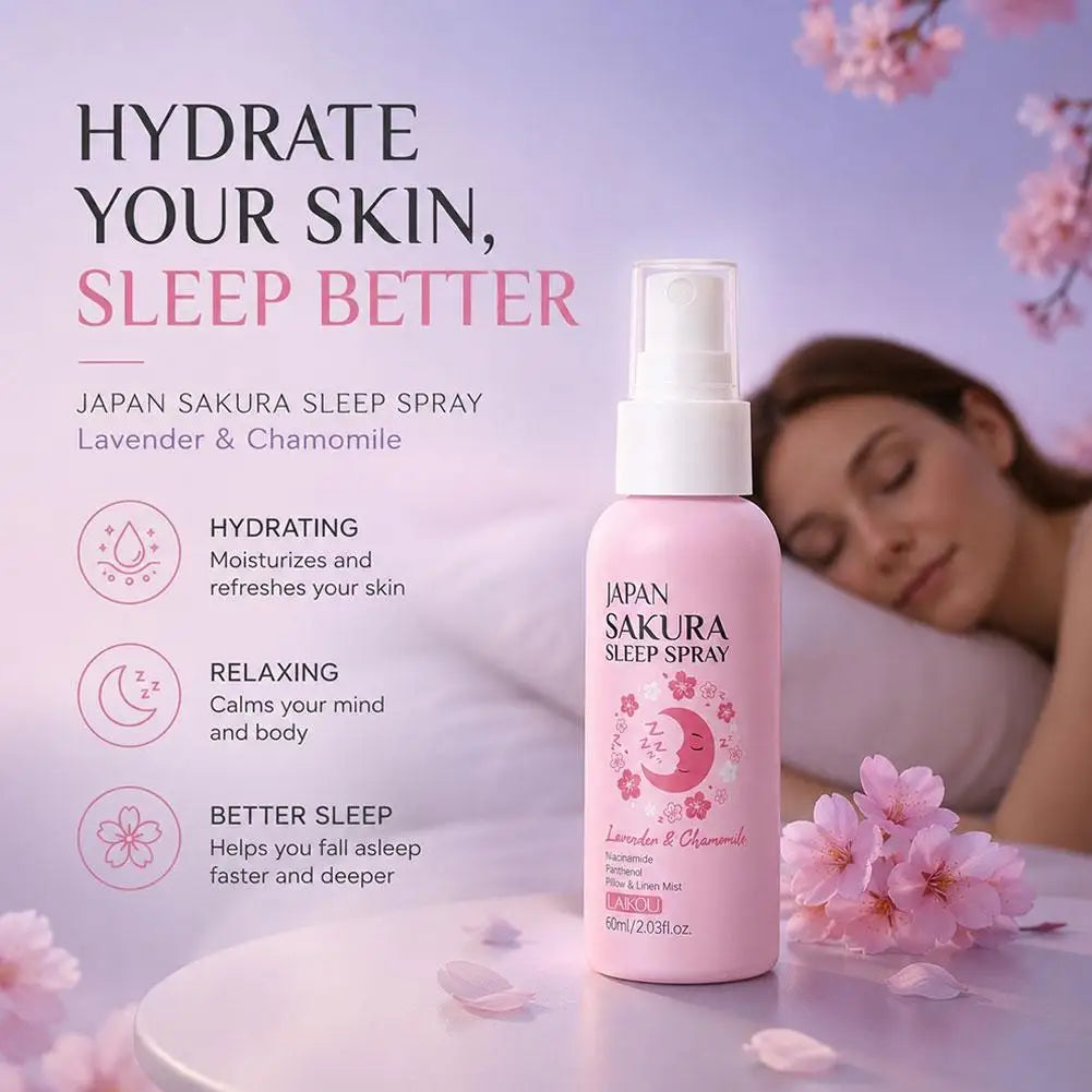 Brume de Sommeil Sakura & Lavande 60ml — Douceur Camomille