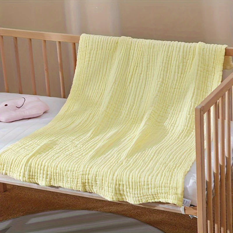 Plaid en Mousseline de Coton 6 Couches — Léger, Respirant, Confort 4 Saisons