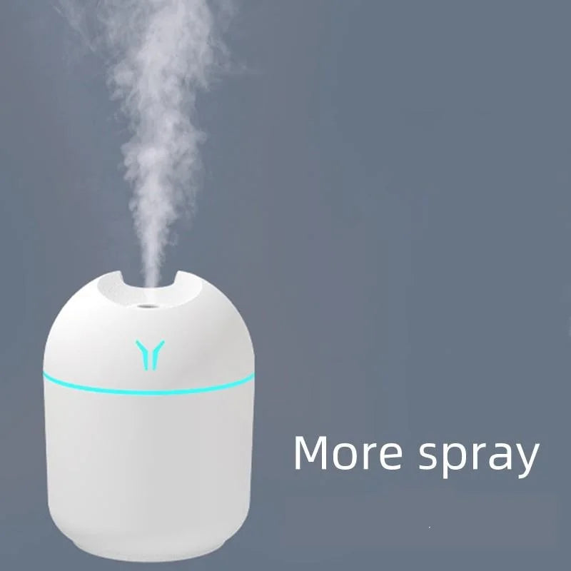 Humidificateur & Diffuseur USB 250ml — Brume Silencieuse, LED Multicolore