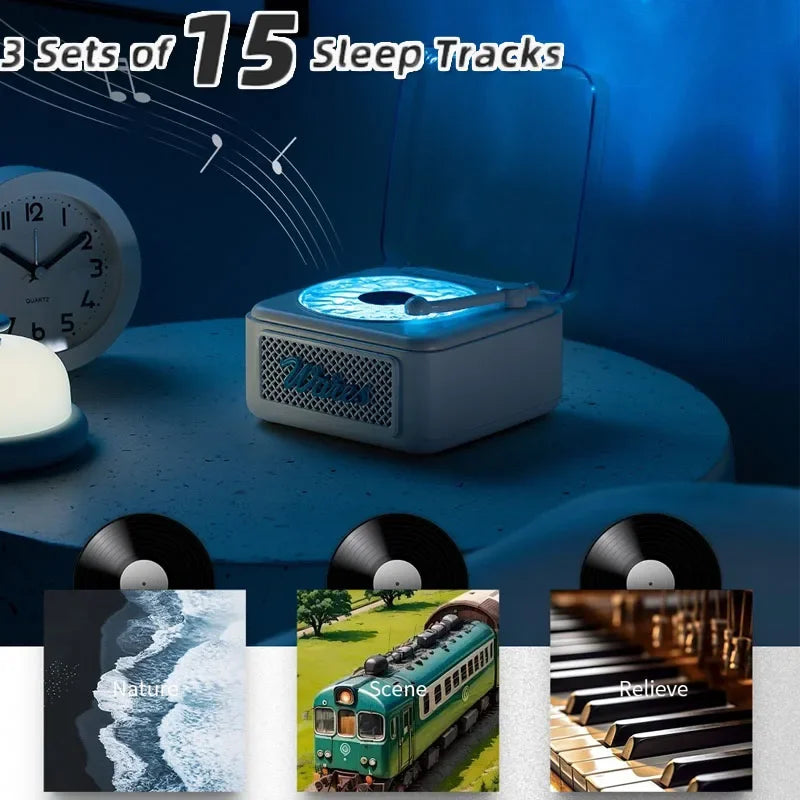 Enceinte Bluetooth Ambiance Vagues - Son Surround & Veilleuse