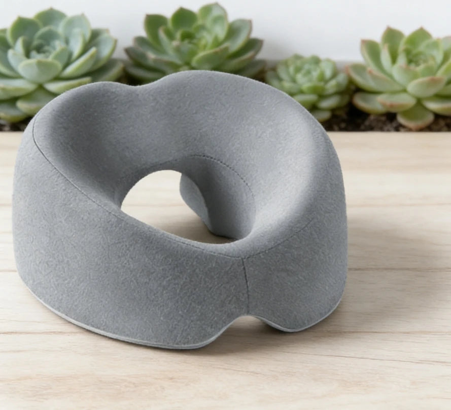 Oreiller Ergonomique en Mousse à Mémoire de Forme pour Repos Ventral - Appui-Tête Confortable pour Massage à Domicile et Salon de Beauté