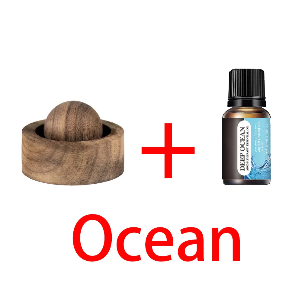 Diffuseur d'Huiles Essentielles en Bois de Noyer — Déco Zen Maison & Bureau