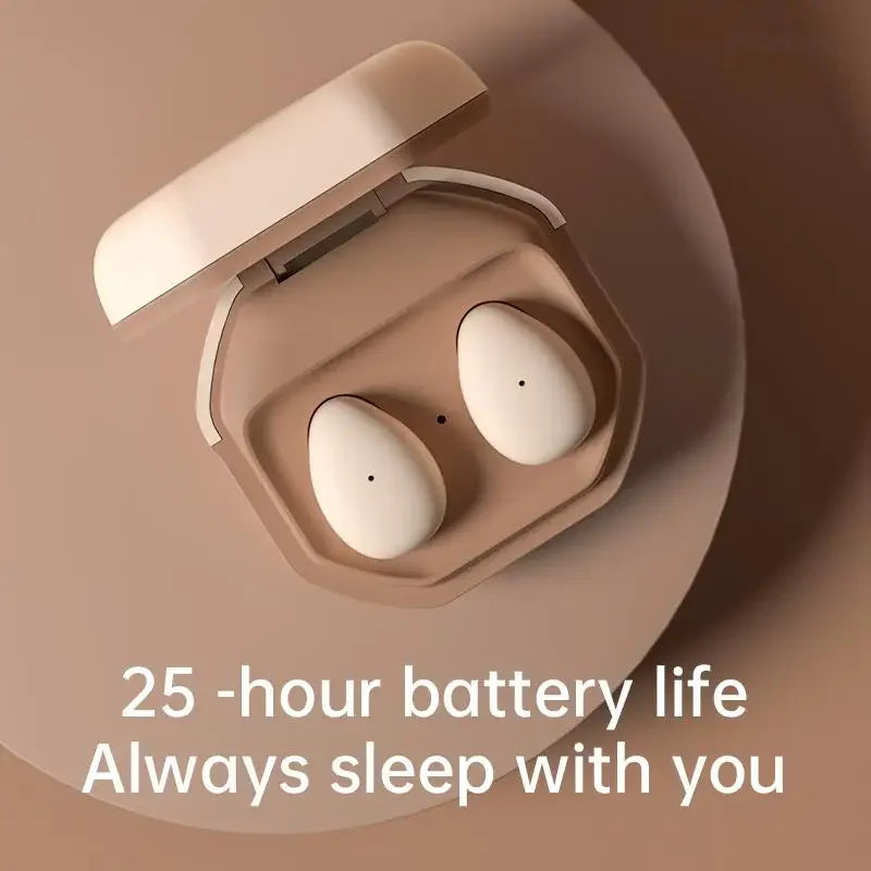 Écouteurs Intra-Auriculaires Sans Fil TWS à Réduction de Bruit - Discrets et Invisibles, Bluetooth, Idéaux pour Dormir