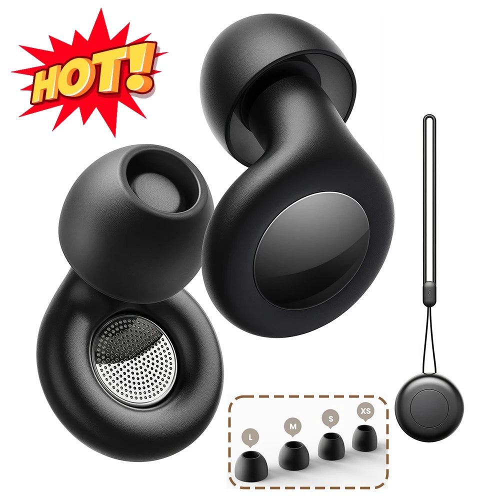 Bouchons d'Oreilles Silicone 25dB — Anti-Bruit Réutilisables, Nuit & Concert