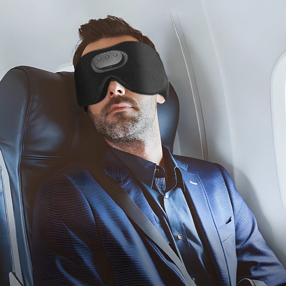 Masque de Sommeil Bluetooth - Occultant & Rafraîchissant