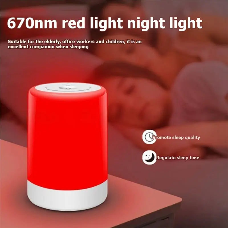 Lampe de Luminothérapie Rouge - Sommeil & Réveil en Douceur