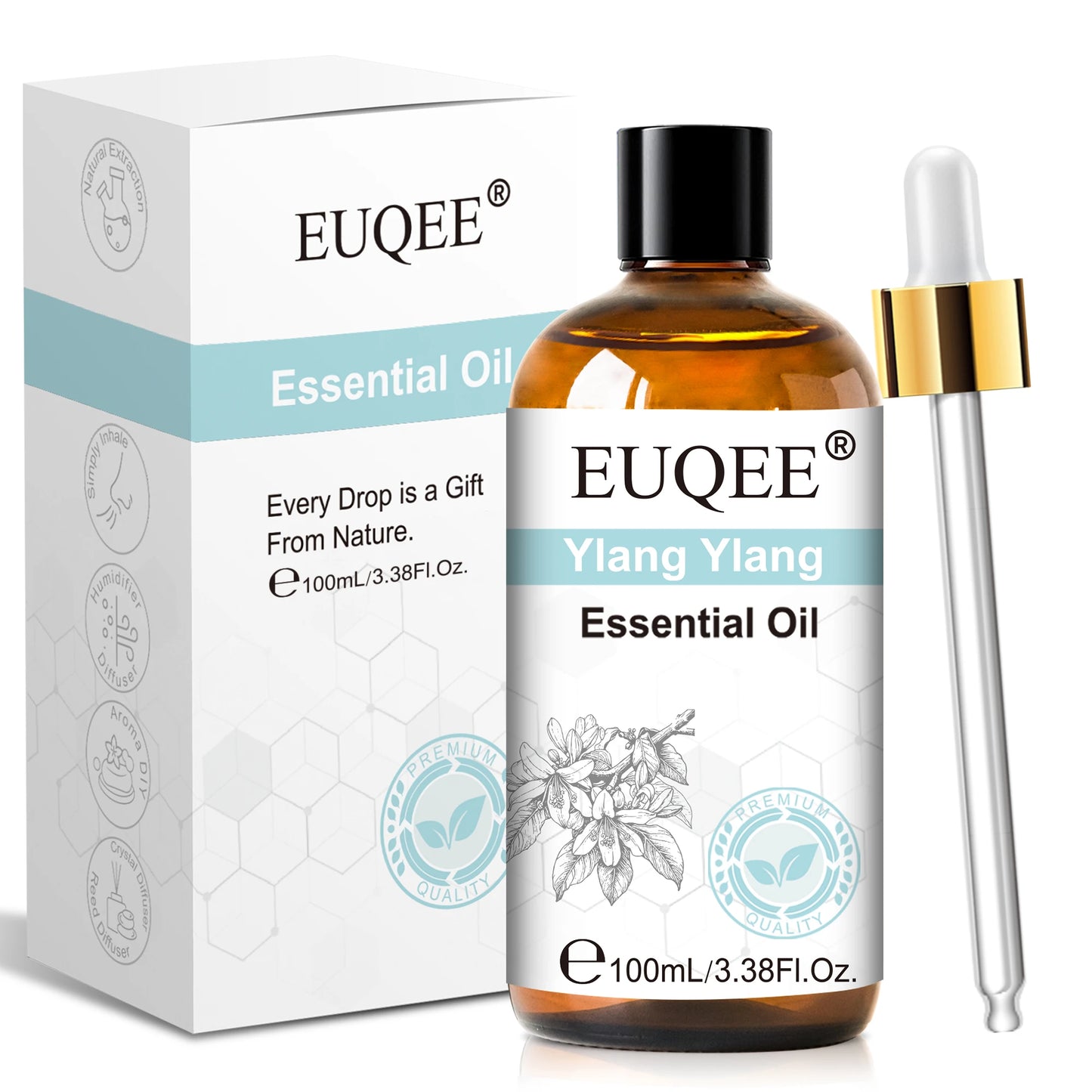 Coffret Huiles Essentielles 100ml — Lavande, Vanille, Santal & Bergamote