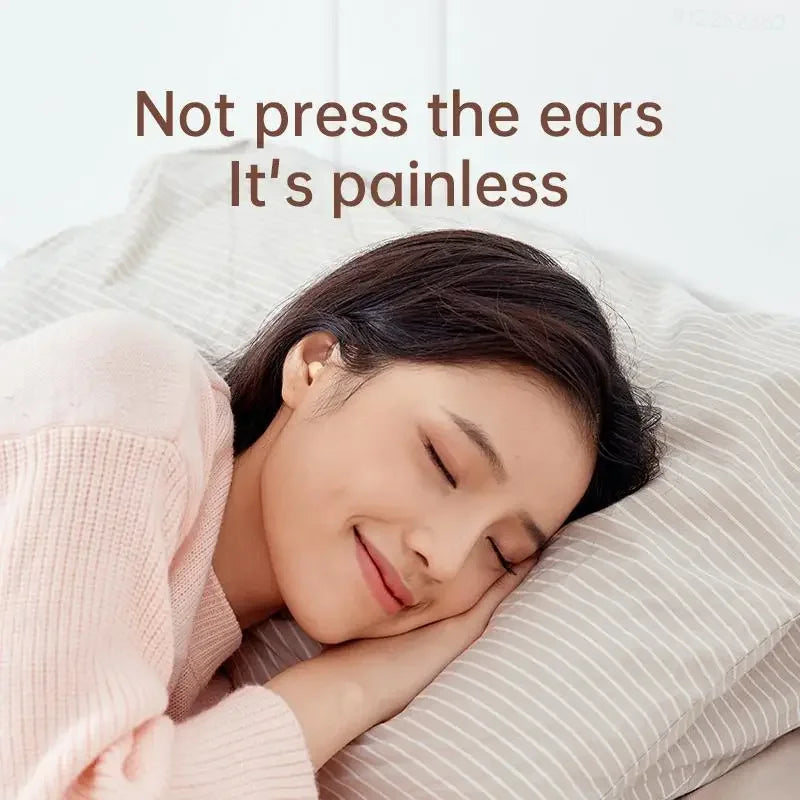 Écouteurs Intra-Auriculaires Sans Fil TWS à Réduction de Bruit - Discrets et Invisibles, Bluetooth, Idéaux pour Dormir
