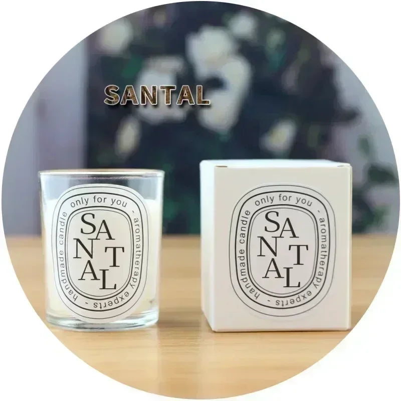 Bougie Parfumée en Verre Transparent — Cadeau Romantique & Mariage
