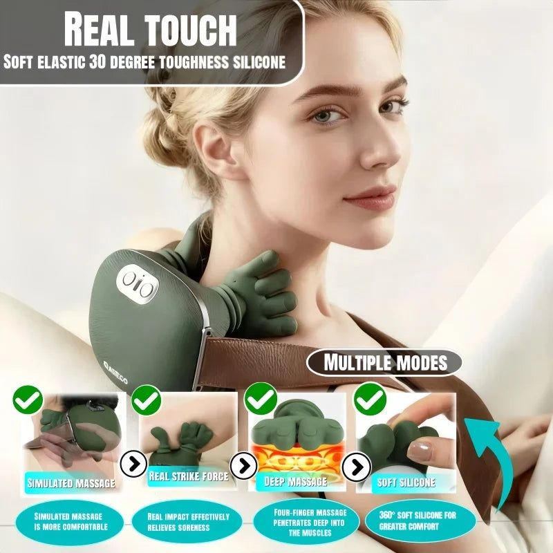 Masseur Nuque & Épaules Électrique — Massage Profond Type Mains Expertes