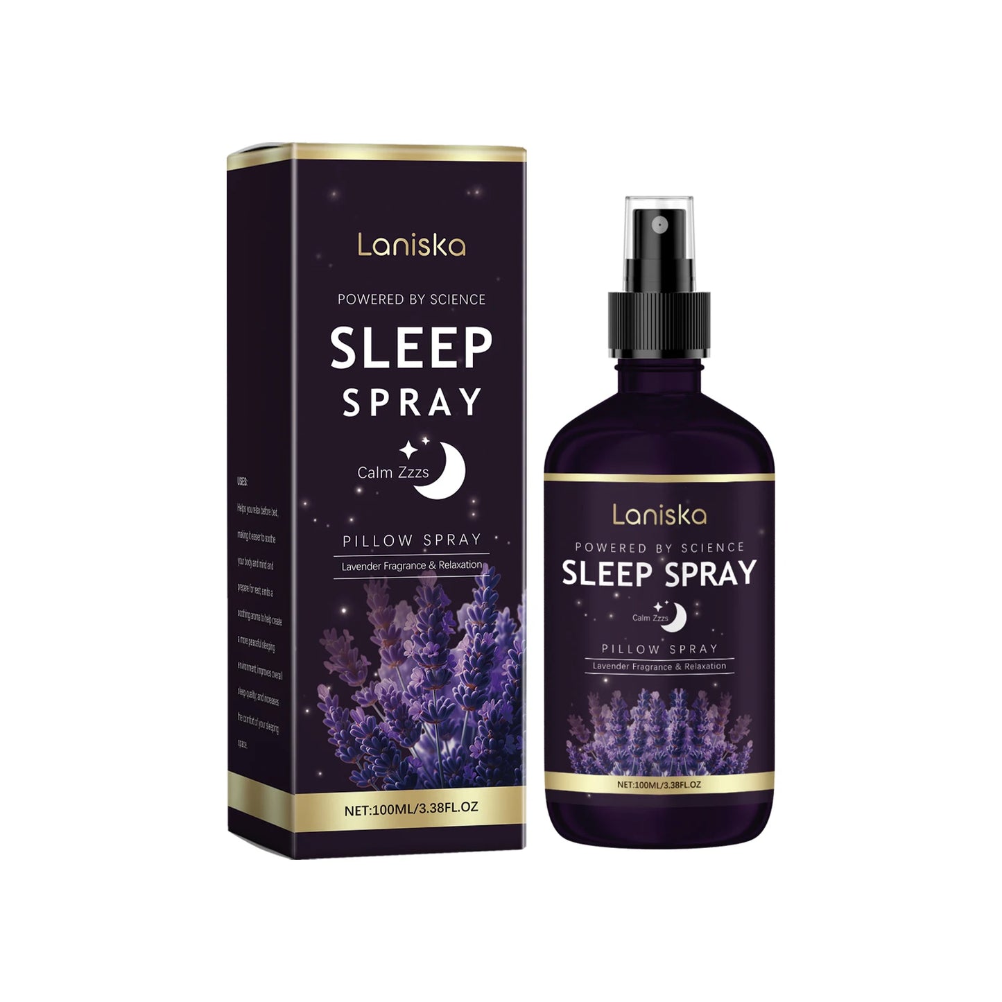 Spray Oreiller à la Lavande 100ml – Aromathérapie Anti-Stress pour Nuits Profondes