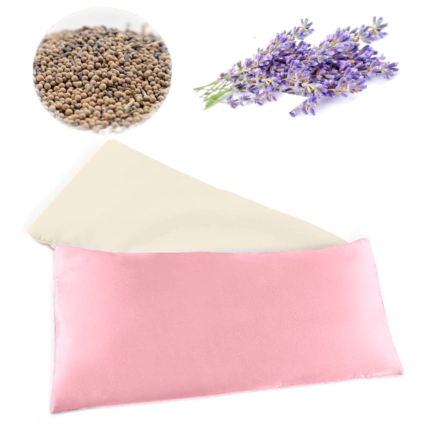 Coussin Yeux Lesté à la Lavande — Chaud/Froid, Relaxation & Sommeil