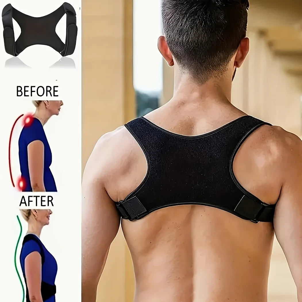 Ceinture Correctrice de Posture Ajustable — Respirante & Ergonomique