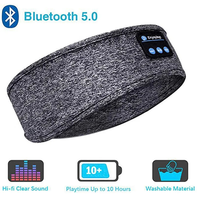Bandeau Bluetooth avec Masque de Sommeil - Sport & Voyage