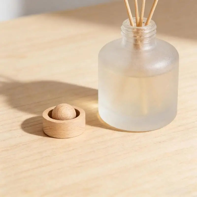 Diffuseur de Parfum en Bois et Pierre – Set de 3 Boules, Voiture, Bureau & Yoga