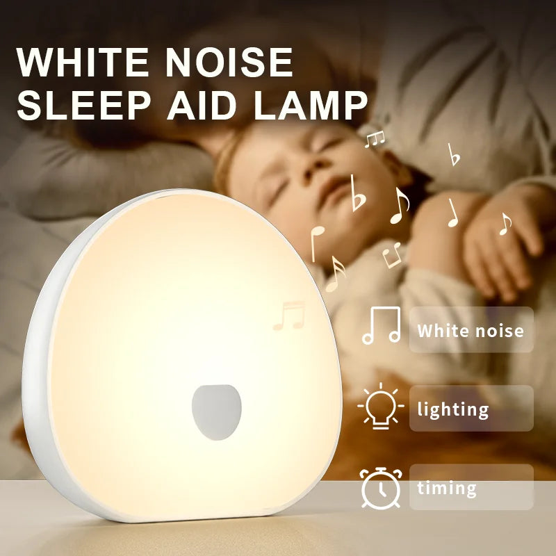 Veilleuse Lampe à Bruit Blanc Tactile - 10 Sons & Lumière