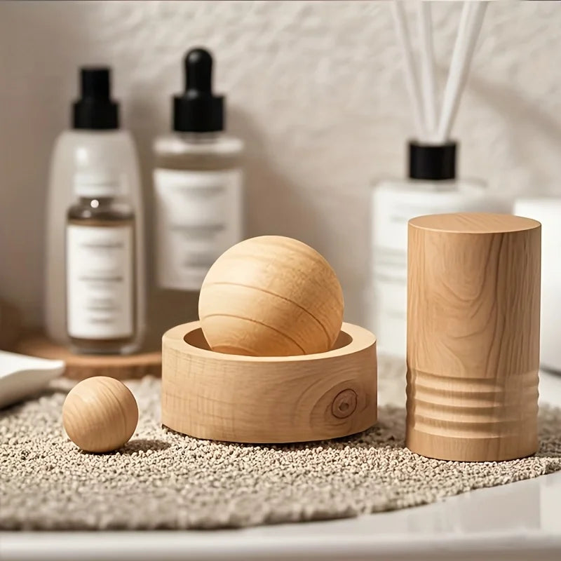 Diffuseur d'Huiles Essentielles en Bois – Ambiance Zen pour Maison & Voiture