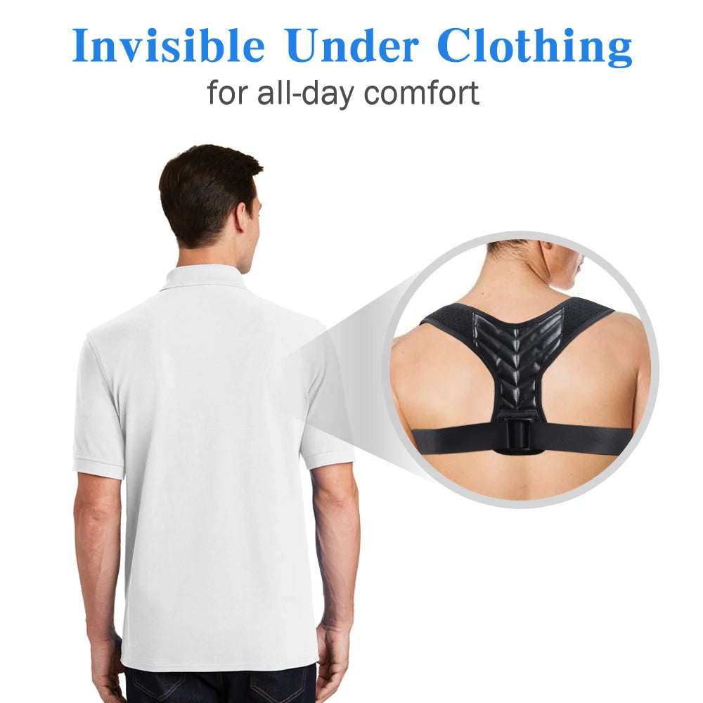 Correcteur de Posture Discret — Soulage le Dos, Style Ergonomique
