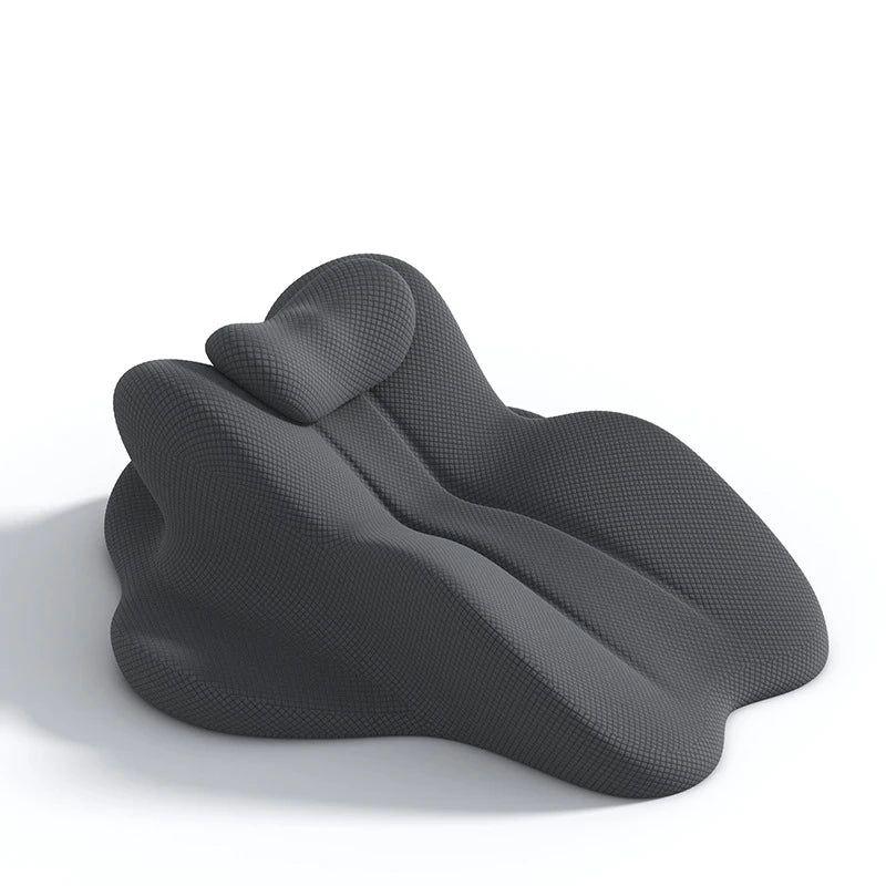 Oreiller de Lecture en Mousse à Mémoire de Forme pour Lit - Oreiller Ergonomique Adulte, Soutien Menton et Dos