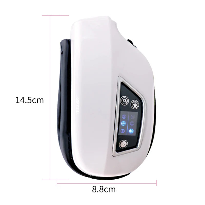 Masseur Oculaire Électrique Pliable — Airbag, Vibrations & Musique Bluetooth