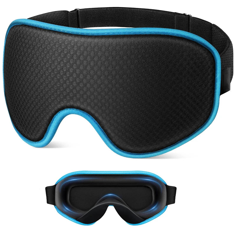 Masque de Sommeil 3D Respirant et Confortable, Sangle Ajustable Unisexe