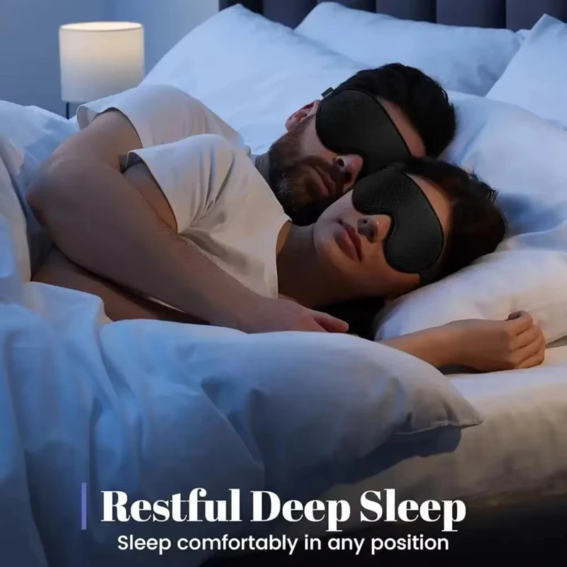 Masque de Sommeil 3D Respirant et Confortable, Sangle Ajustable Unisexe