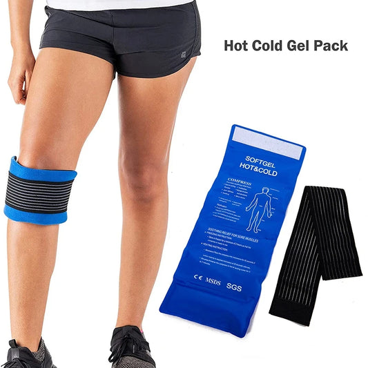 Poche de Gel Réutilisable Chaud/Froid – Soulagement Douleurs Musculaires & Premiers Secours