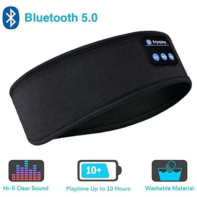 Bandeau de Sommeil avec Écouteurs Bluetooth – Confort Sport & Musique Sans Fil