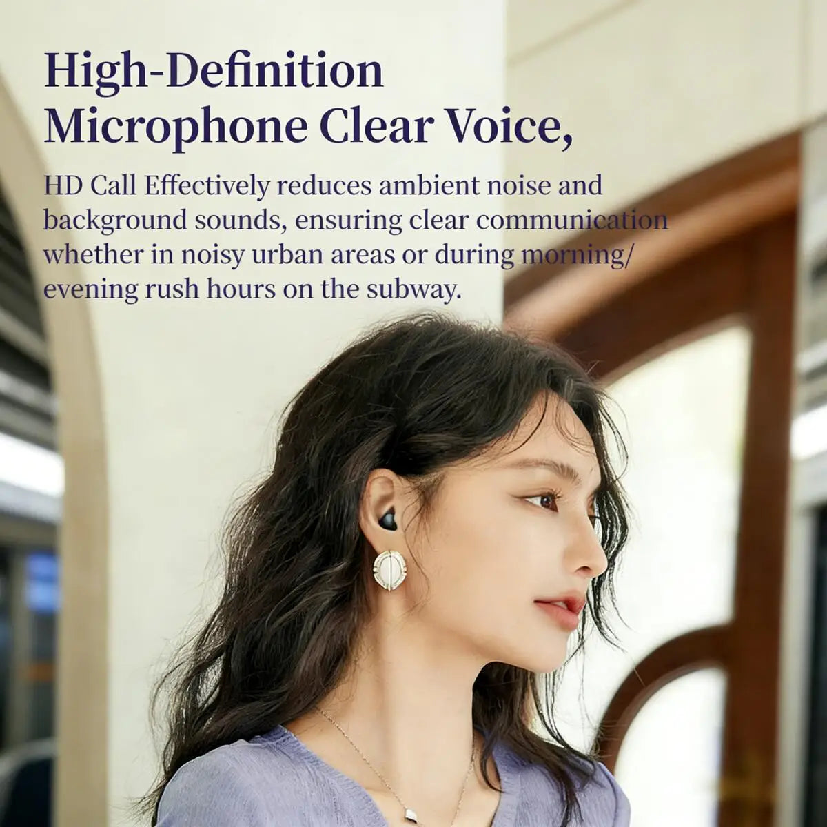 Écouteurs Intra-Auriculaires Bluetooth 5.3 Q26 - Mini Invisibles, Réduction de Bruit ENC, Confort Ergonomique pour Musique, Sieste et Sommeil sur le Côté