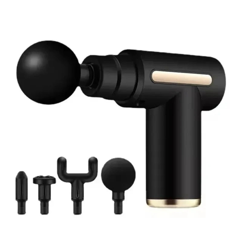 Pistolet de Massage Percussion 4-en-1 – Récupération Musculaire Profonde