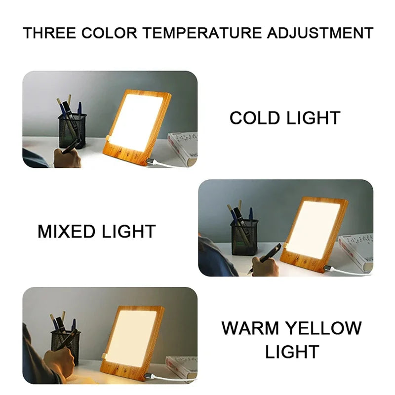 Lampe de Luminothérapie 10 000 Lux — 3 Teintes, Réveil & Énergie