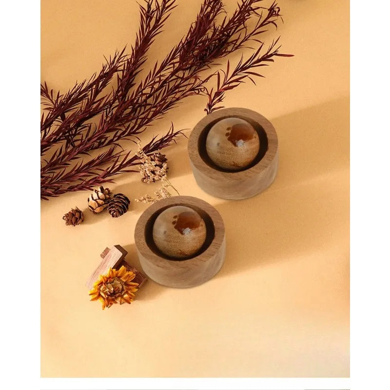 Diffuseur d'Huiles Essentielles en Bois de Noyer — Déco Zen Maison & Bureau
